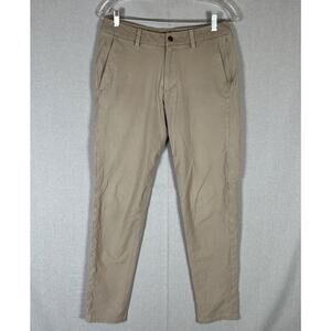 Lululemon Mens Commission Canvas Slim Chino Golf Work Pants Size 31x31 LM5ACNS